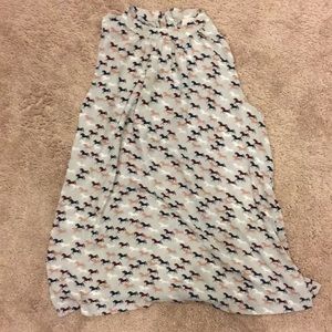 Loft outlet high neck tank top with horse print